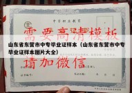 山东省东营市中专毕业证样本（山东省东营市中专毕业证样本图片大全）