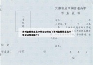 贵州省桐梓县高中毕业证样本（贵州省桐梓县高中毕业证样本图片）