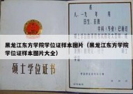 黑龙江东方学院学位证样本图片（黑龙江东方学院学位证样本图片大全）