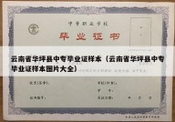 云南省华坪县中专毕业证样本（云南省华坪县中专毕业证样本图片大全）