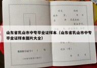 山东省乳山市中专毕业证样本（山东省乳山市中专毕业证样本图片大全）
