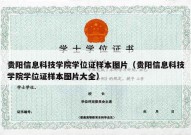 贵阳信息科技学院学位证样本图片（贵阳信息科技学院学位证样本图片大全）