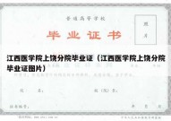 江西医学院上饶分院毕业证（江西医学院上饶分院毕业证图片）