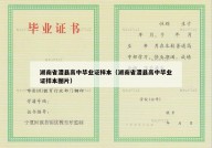 湖南省澧县高中毕业证样本（湖南省澧县高中毕业证样本图片）