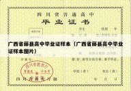广西省藤县高中毕业证样本（广西省藤县高中毕业证样本图片）