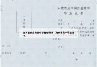 江苏省南京市高中毕业证样本（南京市高中毕业证书）