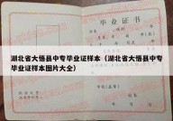 湖北省大悟县中专毕业证样本（湖北省大悟县中专毕业证样本图片大全）