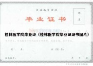 桂林医学院毕业证（桂林医学院毕业证证书图片）