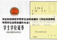 河北科技师范学院学位证样本图片（河北科技师范学院学位证样本图片大全）