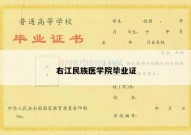 右江民族医学院毕业证