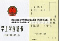 河南财政金融学院学位证样本图片（河南财政金融学院学位证样本图片大全）