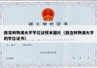 西交利物浦大学学位证样本图片（西交利物浦大学的学位证书）