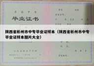 陕西省彬州市中专毕业证样本（陕西省彬州市中专毕业证样本图片大全）
