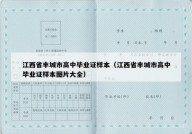 江西省丰城市高中毕业证样本（江西省丰城市高中毕业证样本图片大全）