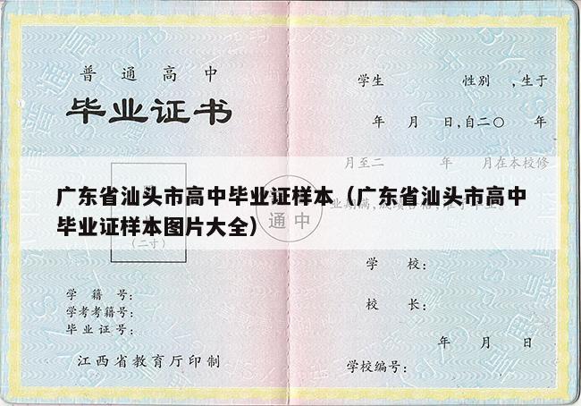 广东省汕头市高中毕业证样本（广东省汕头市高中毕业证样本图片大全）