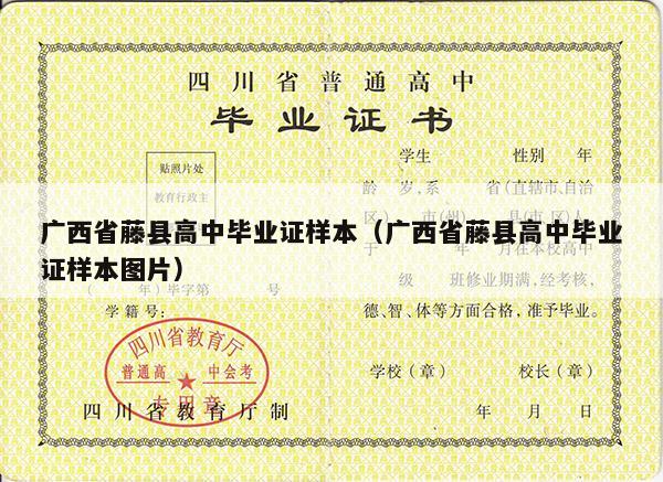 广西省藤县高中毕业证样本（广西省藤县高中毕业证样本图片）