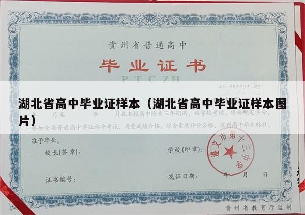 湖北省高中毕业证样本（湖北省高中毕业证样本图片）