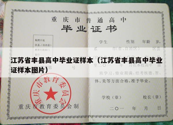 江苏省丰县高中毕业证样本（江苏省丰县高中毕业证样本图片）