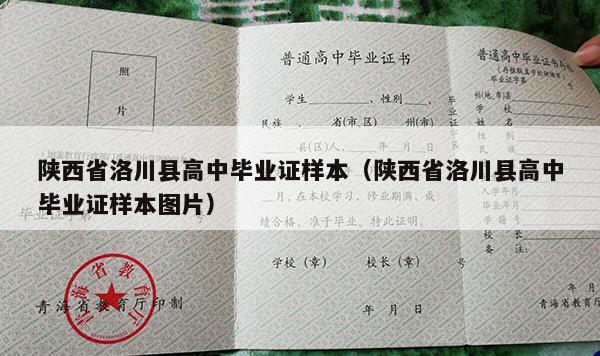 陕西省洛川县高中毕业证样本（陕西省洛川县高中毕业证样本图片）