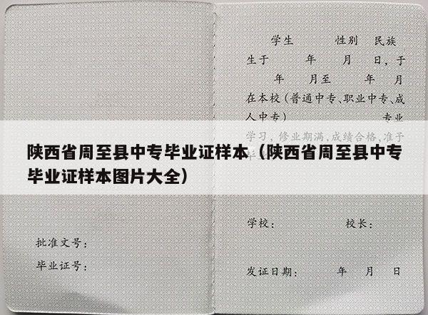 陕西省周至县中专毕业证样本（陕西省周至县中专毕业证样本图片大全）
