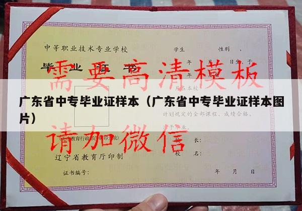 广东省中专毕业证样本（广东省中专毕业证样本图片）