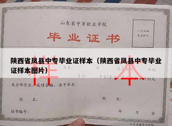 陕西省凤县中专毕业证样本（陕西省凤县中专毕业证样本图片）