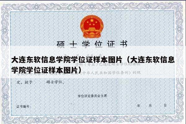 大连东软信息学院学位证样本图片（大连东软信息学院学位证样本图片）
