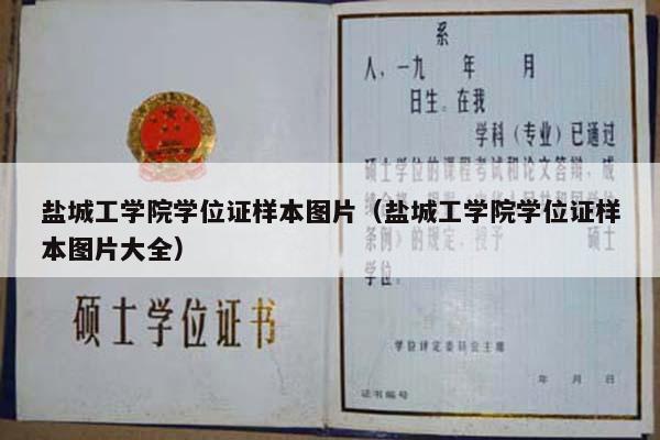 盐城工学院学位证样本图片（盐城工学院学位证样本图片大全）