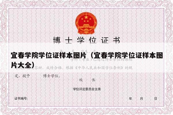宜春学院学位证样本图片（宜春学院学位证样本图片大全）