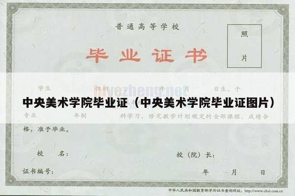 中央美术学院毕业证（中央美术学院毕业证图片）