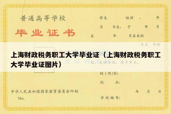 上海财政税务职工大学毕业证（上海财政税务职工大学毕业证图片）